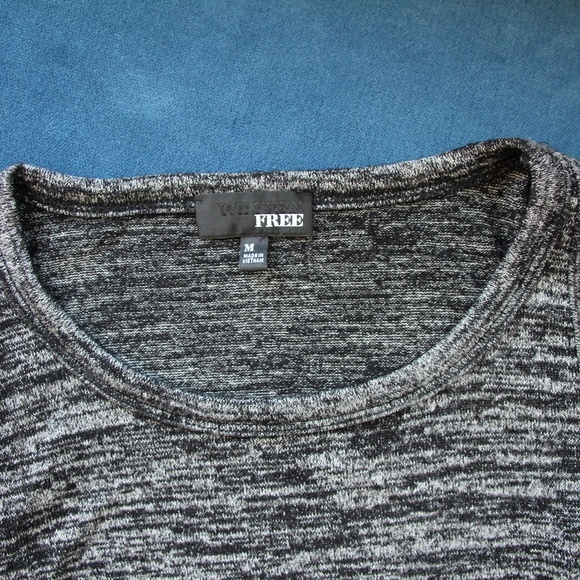 Black and White Marled Wilfred Free Crop Top - Picture 5 of 6